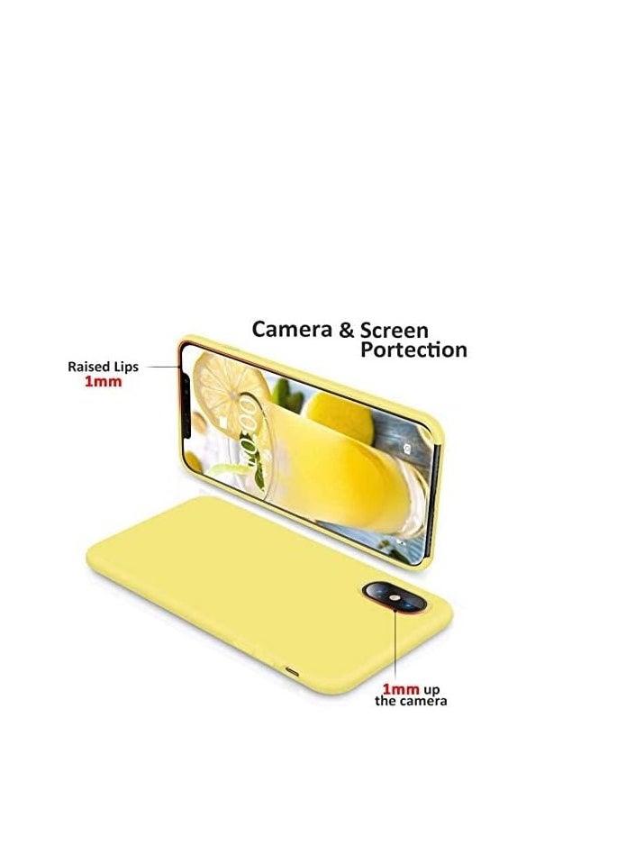 Generic - iphone X/iphone Xs Liquid Silicone Gel Rubber Phone Case(yellow) - Image 1
