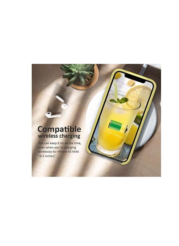 Generic - iphone X/iphone Xs Liquid Silicone Gel Rubber Phone Case(yellow) - Image 1