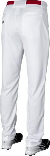 Rawlings رولينغز | بنطلون بيسبول BP31SR | مقاس شبه مريح | أبيض | حجم كبير للبالغين - Image 4