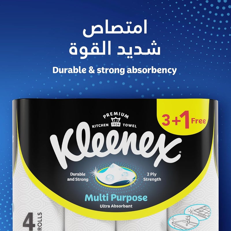Kleenex Multi Purpose Kitchen Tissue Paper Towel - 24 Rolls - Image 2
