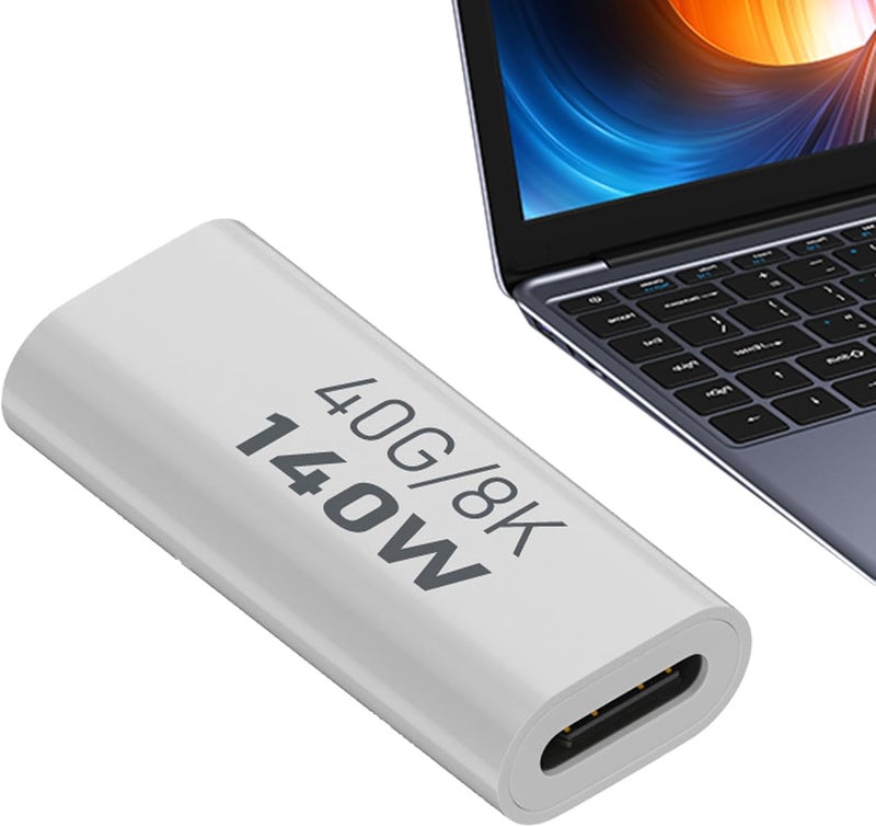 windforgecraft Angled USB C Adapter - PD 140W Type C to USB Adapter with 40Gbps Data Transfer,8K 60Hz Male to Female Adapter, USB Type C Extender Adapter for Smart Tablet Phone Zalhin - Image 1