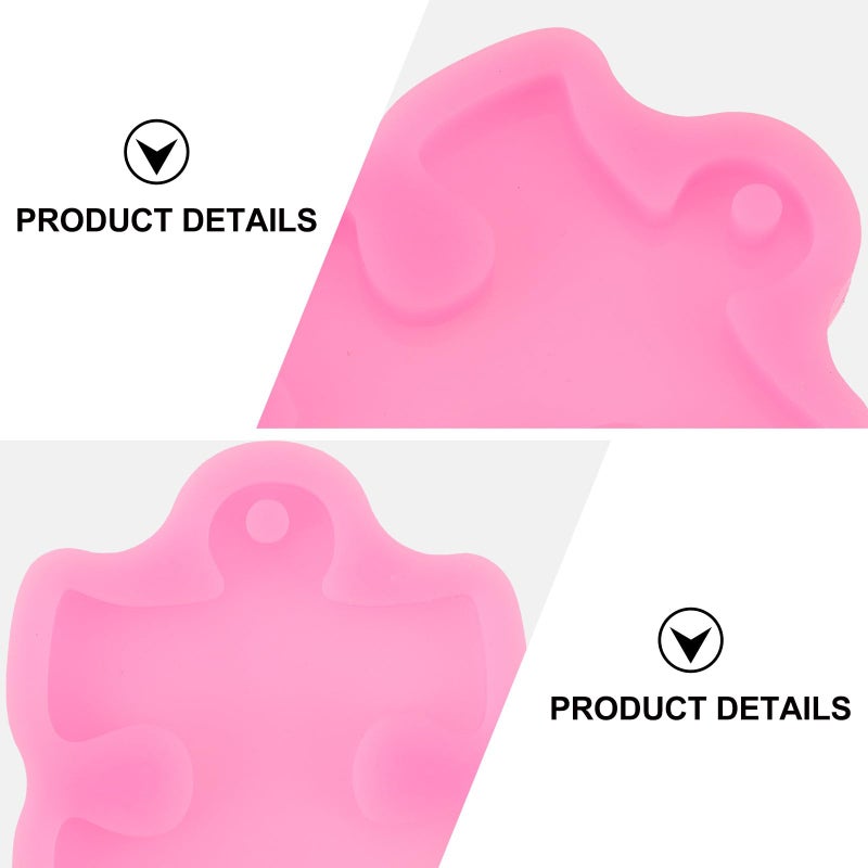 2Pcs Food Grade Silicone Cake Molds Keychain DIY Chocolate Candy Baking Set - Image 4