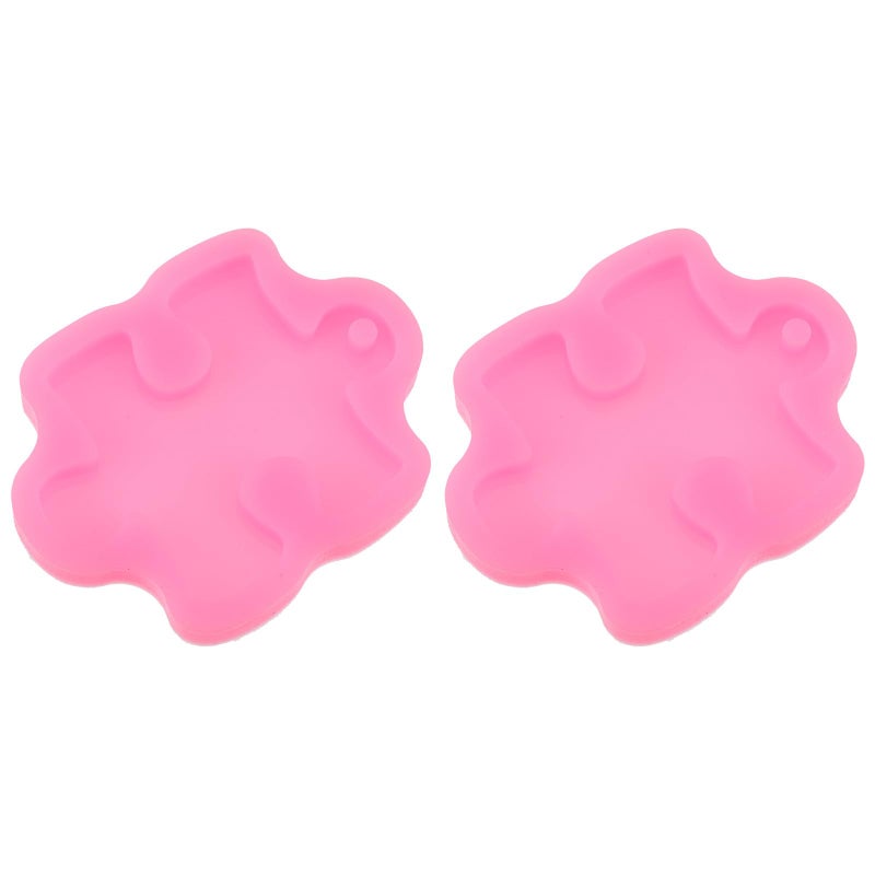 2Pcs Food Grade Silicone Cake Molds Keychain DIY Chocolate Candy Baking Set - Image 2