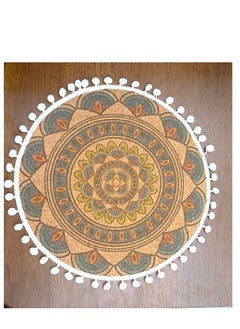 ماركة غير محددة مفرش طاولة مزخرف دائري 38 سم عدد 3 قطع  - Image 2