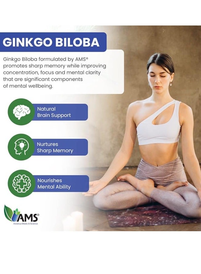 AMS Ginkgo Biloba Advanced Formula Easy to Awallow 60 Softgels - Image 4