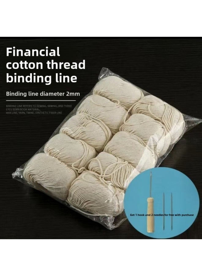 Binding Wax Line White Line Pagoda Line And Financial Supplies Needle Line Binding Line Voucher Tower Line Tower Line Accounting Binding Line-Color:5 Straight Cones - Image 1