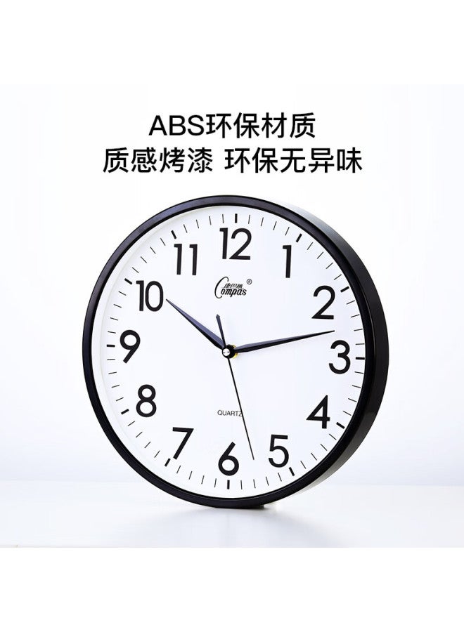 Compas Living Room Simple Silent Living Room Quartz Clock Wall Clock C2866 Black 30.5cm Diameter - Image 2