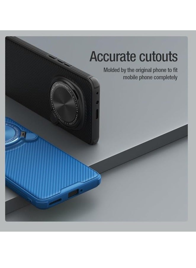 حافظة Honor Magic 6 Pro مع حماية خصوصية عدسة الكاميرا، وحامل قابل للطي، وغطاء خلفي ناعم من الـ TPU والـ PC الصلب، وزوايا مقاومة للصدمات، ووسائد هوائية. - Image 2