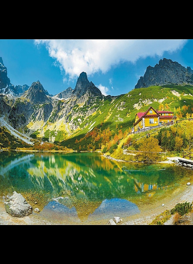 Trefl - Shelter Over The Green Pond Shaped Puzzle 1000 Pieces - 10606
