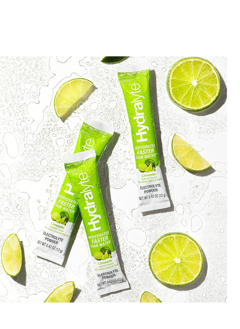 Hydralyte - Electrolyte Powder Packets Limeade Hydration 18 counts 8.3 OZ.(234g) - Image 1