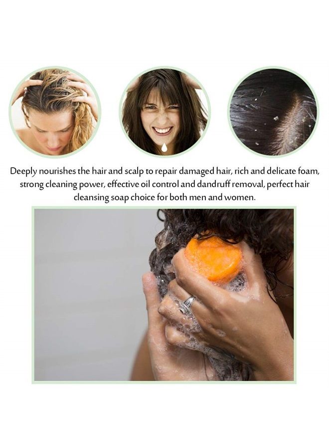 VERT 100% Natural Shampoo Bar for Hair 2 Pieces Solid Shampoo Soap for Treated Dry Damaged Hair Vegetarian Plant Essence Helps Stop Hair Loss and Promotes Healthy Hair Growth 4.2oz (Bamboo Charcoal) - Image 5