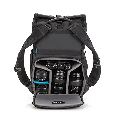 Tenba Fulton v2 14L All Weather Backpack for Mirrorless and DSLR cameras and lenses – Black/Black Camo (637-735) - Image 5