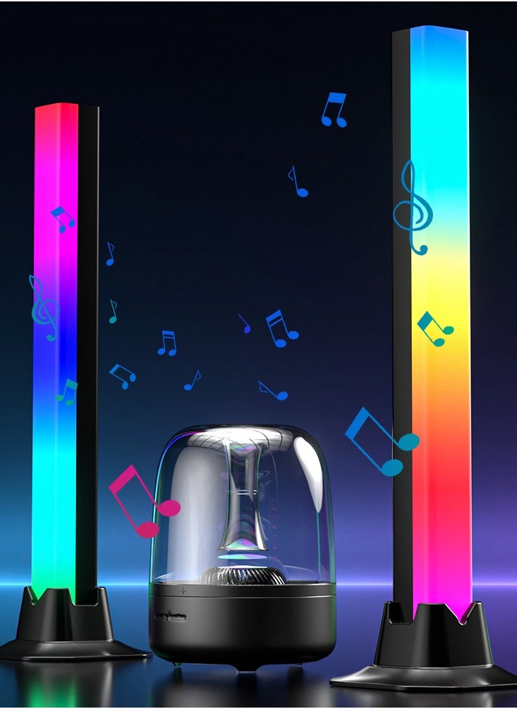 Smart RGB Music Light Suitable for Games and Music - Medium Size - 2 Pieces - Reacts to Music and Works with Remote or Mobile App - HFXL-6002 - White/Black - pzsku/ZB0FF2DE76E868193D0DEZ/45/_/1735405271/3d132af3-c414-46e1-b4dc-0880f4f09811