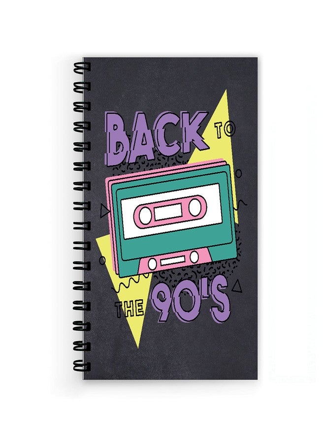 Plan To Gift tape with 90's music Spiral Wiro Unruled Blank Pages Notebook Diary Journal Drawing Book Size-A5(6X9 Inches) (tape with 90's music) - Image 1