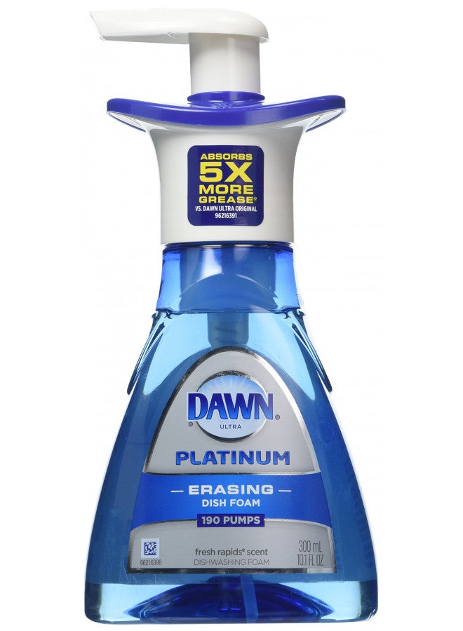 Dawn Platinum Dishwashing Foam, Fresh Rapids, 10.1 Ounce