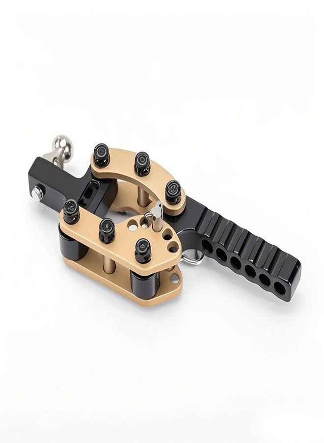 DashRC 1/10 Scale RC Accessories RC Trailer Hitch, RC Metal Adjustable Trailer Tow Hook Receiver for 1/10 RC Crawler TRX4 SCX10 GEN7 GEN8 Accessories Upgrades - Image 2