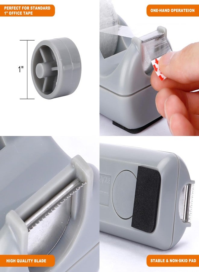 Eagle (Eagle Basics Office Desk Tape Dispenser for Office Home School （Grey） - Image 2