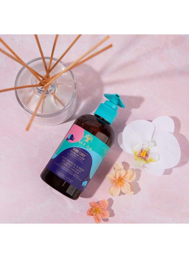 As I Am شامبو وغسول الصبار للشعر المجعد من As I Am Born 8 أونصة - Image 2