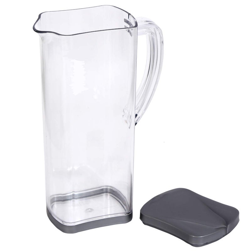 Devera Dual Shade See Through Jug Bottle Dispenser with Handle Clear Lid Water Juice Venus Jug1650 ML Unbreakable Material bpa Free AcrylicColor Sent at Random - Image 5