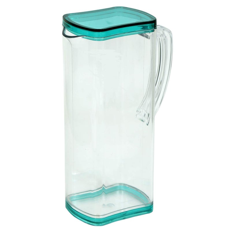 Devera Dual Shade See Through Jug Bottle Dispenser with Handle Clear Lid Water Juice Venus Jug1650 ML Unbreakable Material bpa Free AcrylicColor Sent at Random - Image 1