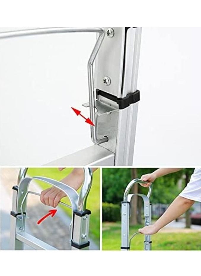 Rubik 100KG Aluminum Luggage Trolley Barrow Foldable Retractable Hand Push Truck Parcel Boot Cart Heavy Duty Rustproof Utility Cart with Adjustable Shaft  - Image 4