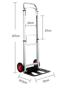 100KG Aluminum Luggage Trolley Barrow Foldable Retractable Hand Push Truck Parcel Boot Cart Heavy Duty Rustproof Utility Cart with Adjustable Shaft - pzsku/ZB0FF5F0AF7946253E3AAZ/45/_/1651054602/ebd2fd26-0495-40b9-9a73-0c5bbad81730