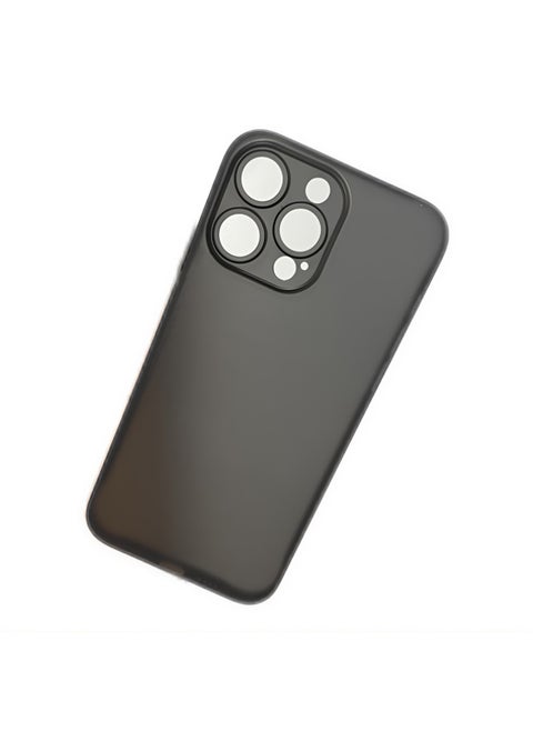 For Iphone14 Pro Max Phone Case Dirty-resistant For Apple All-inclusive Matt Pp Hard Case-Color:Transparent Black (opp Hanging Bag Packaging Model Standard)-Applicable Model:For Iphone11pro