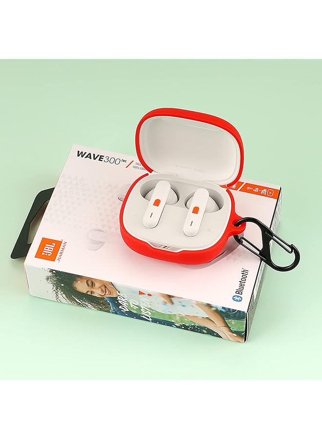 erorex Case For Jbl W300Tws Ultra Thin Soft Cover Slim Fit Anti Fall Not Easy To Dirty White - Image 2