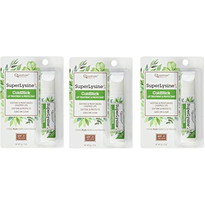 Quantum Super Lysine Plus+ ColdStick, SPF 21, Regular 0.18 oz (Pack of 3) by Quantum Research - Image 5