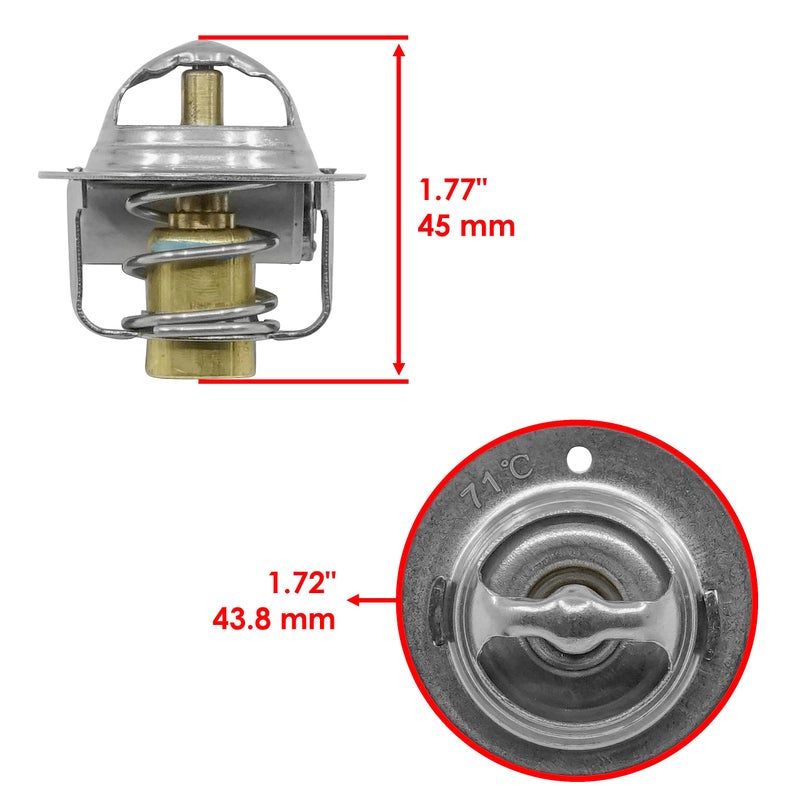 Caltric Thermostat Compatible with Kawasaki Kvf750 Brute Force 750 4X4I 2005-2021 - Image 2
