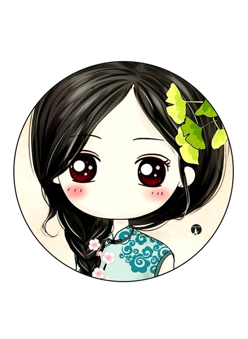 RKN Girl Printed Mouse Pad  Multicolour