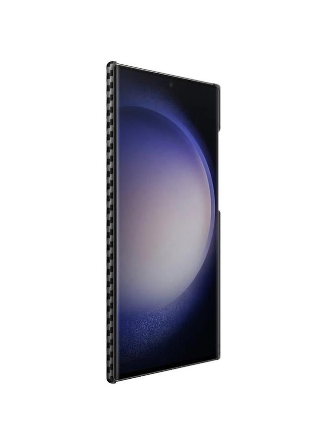 Imak Case For Samsung Galaxy S23 Ultra 5G Ruiyi Series Carbon Fiber PU + PC Phone Case - Image 3