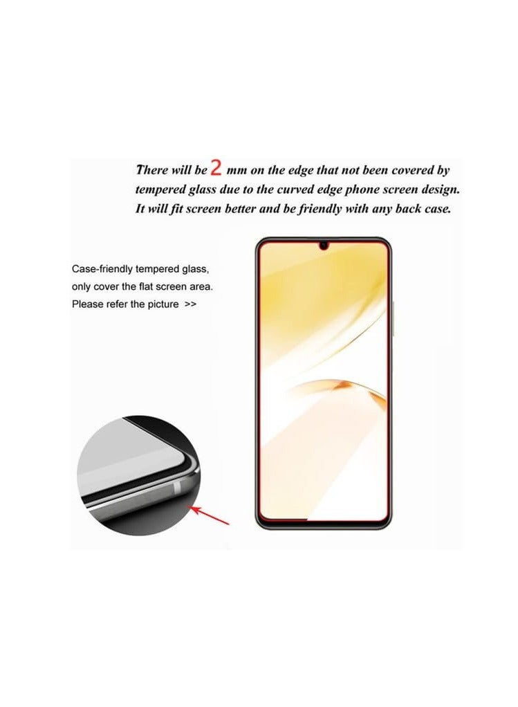 Full Coverage Glass Screen Protector for Oppo Realme C51 / Realme C53 - Black Frame by M7molge - Image 3