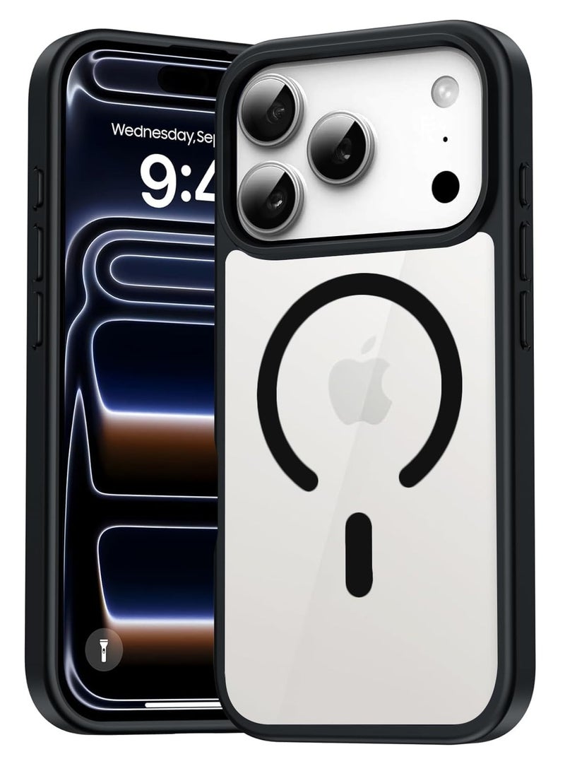 Magnetic Protective Case for iPhone 17 Pro Max for MagSafe [Matte Translucent Design with Color Contrasts] [Strong Magnet] 3m Drop Test Anti-Shock Protective Case for iPhone 17 Pro. - Image 1