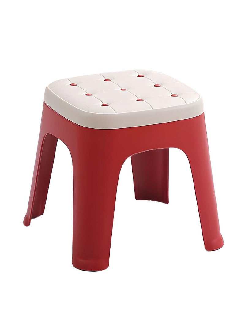 TORIOX Home Bench Unbreakable Plastic Stool Kids Stools Stool Rubber NonSlip Stackable Easy to Clean Suitable for Home Livingroom Office Hotel