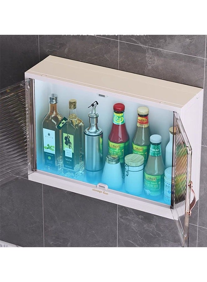 Generic Bathroom Storage Cabinet Wall Mounted Bathroom Cabinet with 5 Hooks Bathroom Storage Rack Kitchen Storage Rack  - Image 4