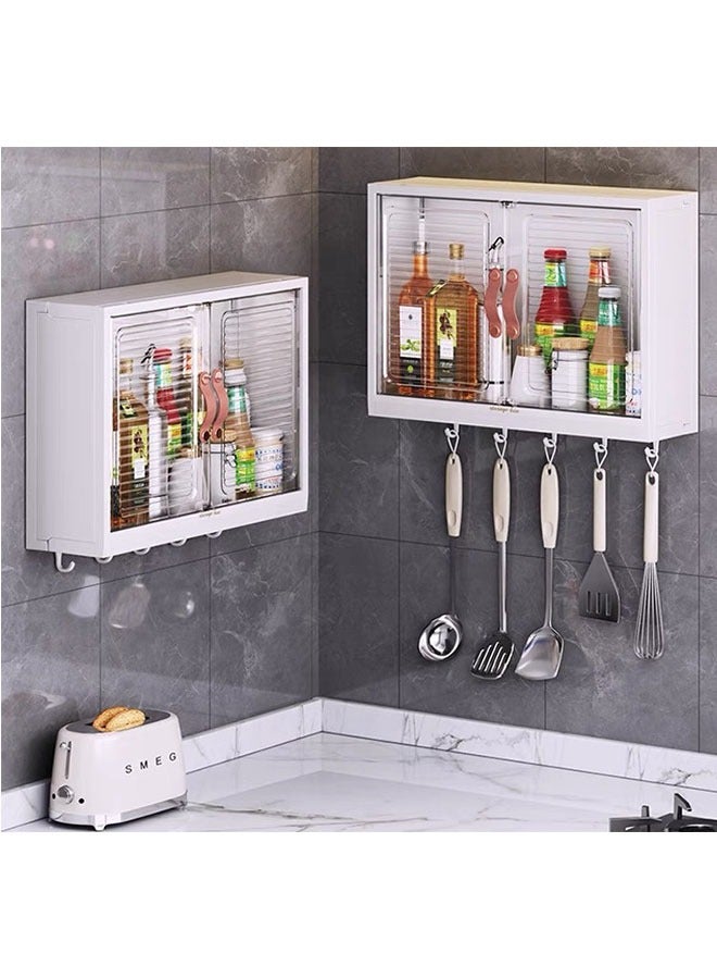 Generic Bathroom Storage Cabinet Wall Mounted Bathroom Cabinet with 5 Hooks Bathroom Storage Rack Kitchen Storage Rack  - Image 5