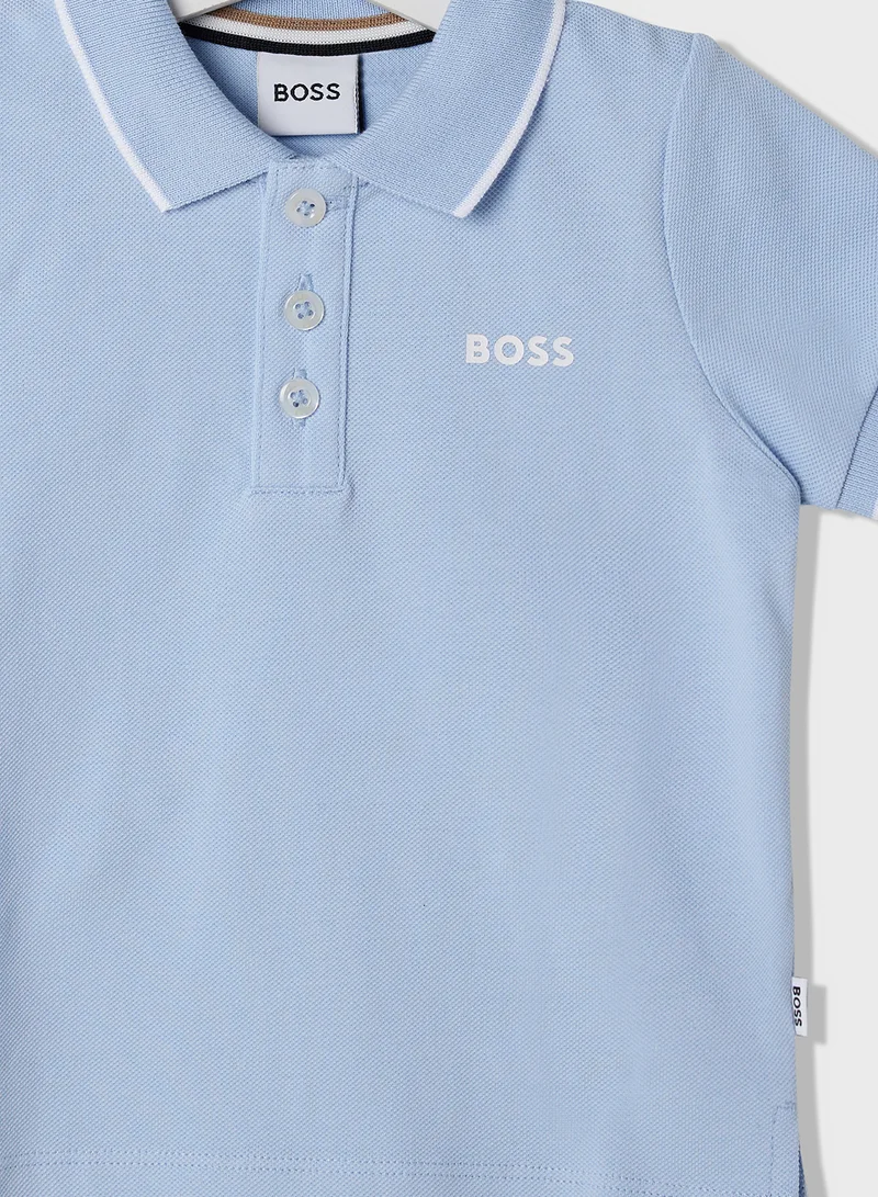 BOSS Kids' Logo Polo