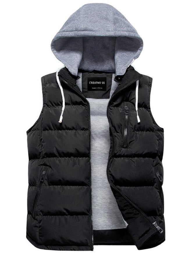 CREATMO US Women's Warm Vest, Black, XL - Image 1