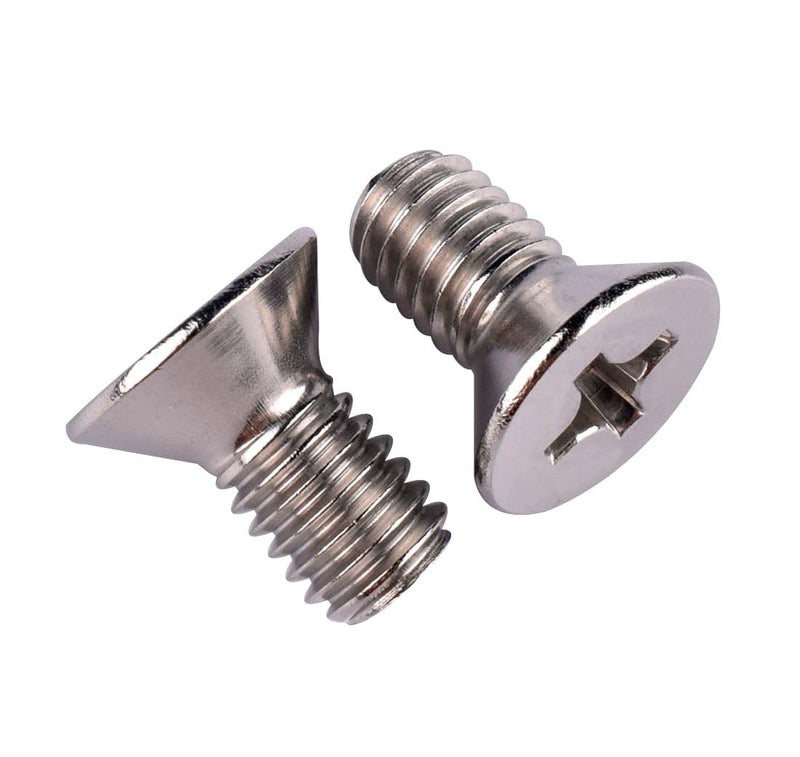 VAMUOEFL #10-24 x 3/8" Phillips Flat Head Machine Screws, Stainless Steel 304 (18-8), UNC Coarse Thread, Countersunk Head Machine Screws, 40Pcs - Image 1