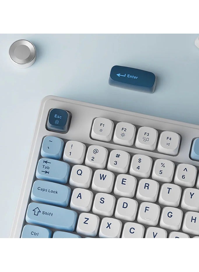 A-jazz AF98 لوحة مفاتيح ثلاثية الوضعية لاسلكية/سلكية مع إضاءة خلفية RGB، مفاتيح عائمة من ABS، تصميم مريح قابل للتعديل، بطارية 4000 مللي أمبير، وأدوات تحكم وسائط متعددة – متوافقة مع ويندوز، ماك، iOS، وأندرويد - Image 5