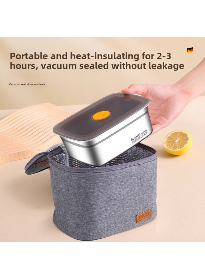 German Stainless Steel Preservation Box Food Grade Refrigerator Special Box With Lid Sealed Lunch Box Freezer Box-Specifications:410 Square Sealed Crisper Box 600ml  - Image 5