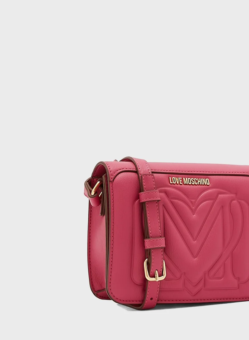 Love Moschino Logo Detailed Crossbody Bag