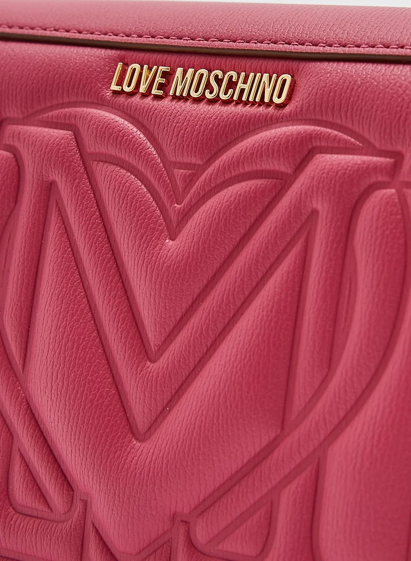 Love Moschino Logo Detailed Crossbody Bag