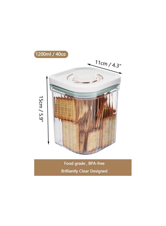 Green Tiger Airtight Food Storage Containers with Date Tracker and Scoop, 1.2L/40oz Stackable Cereal Dispenser, Perfect for Snacks, Candy, Salt, and Coffee - Image 4