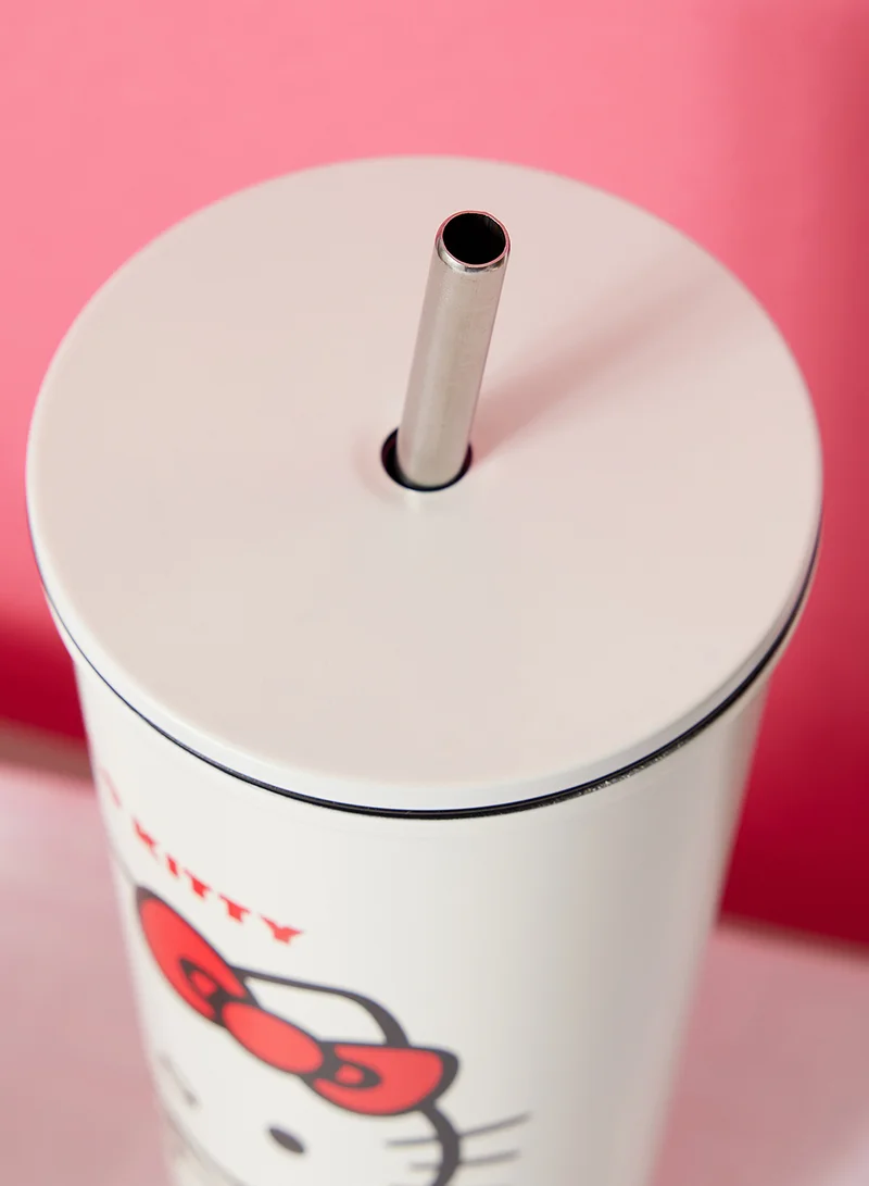 Typo Space Collab Metal Smoothie Cup Lcn San Hello Kitty Bow