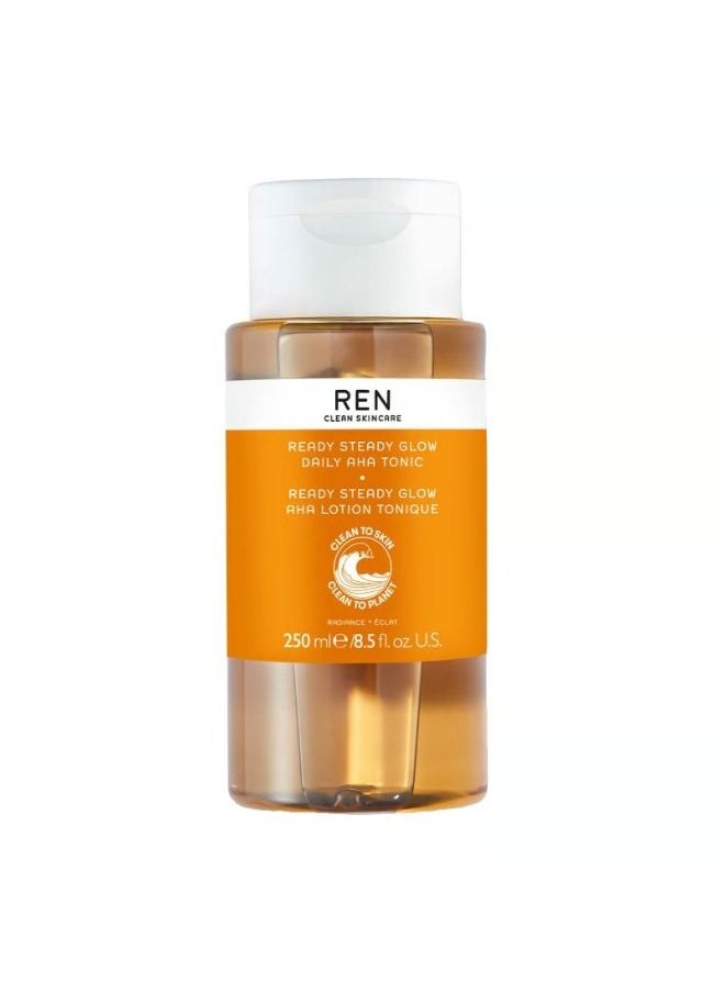 REN CLEAN SKINCARE Ready Steady Glow Daily AHA Tonic 250ml 