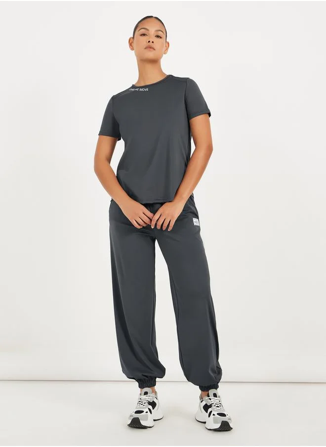 Styli Gymspire Edition - Label Dual Pocket Drawstring Joggers