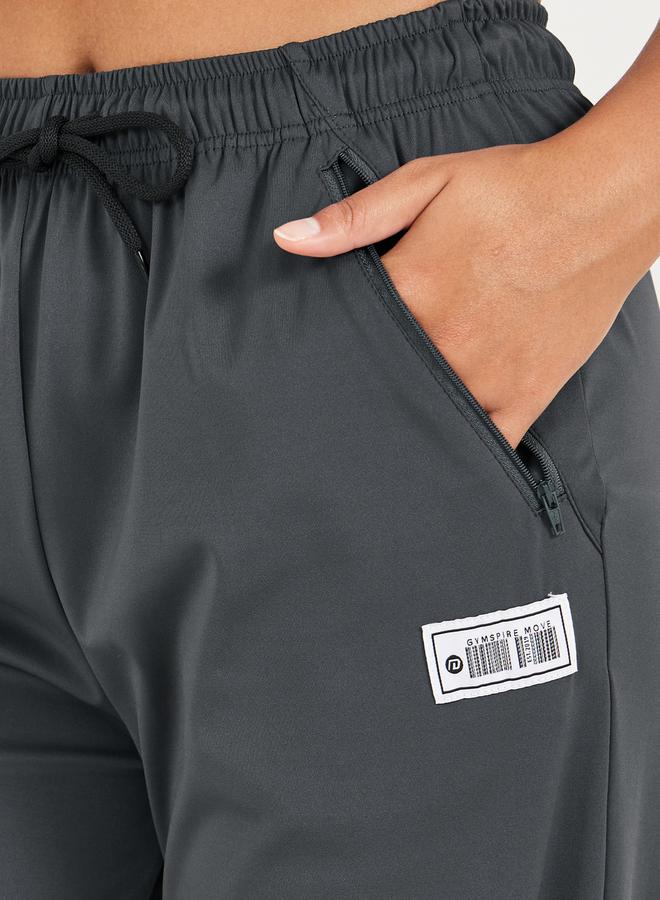 Styli Gymspire Edition - Label Dual Pocket Drawstring Joggers  - Image 3