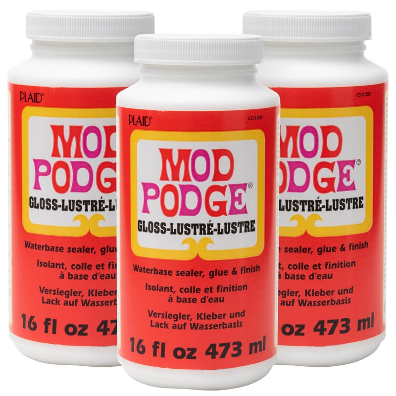 Mod Podge Mod Podge Waterbase Sealer 16 oz Pack of 3 Gloss Finish WMCS11202A Pack of 3 
